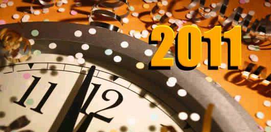 Happy New Year Clock Confetti-2011-01LG