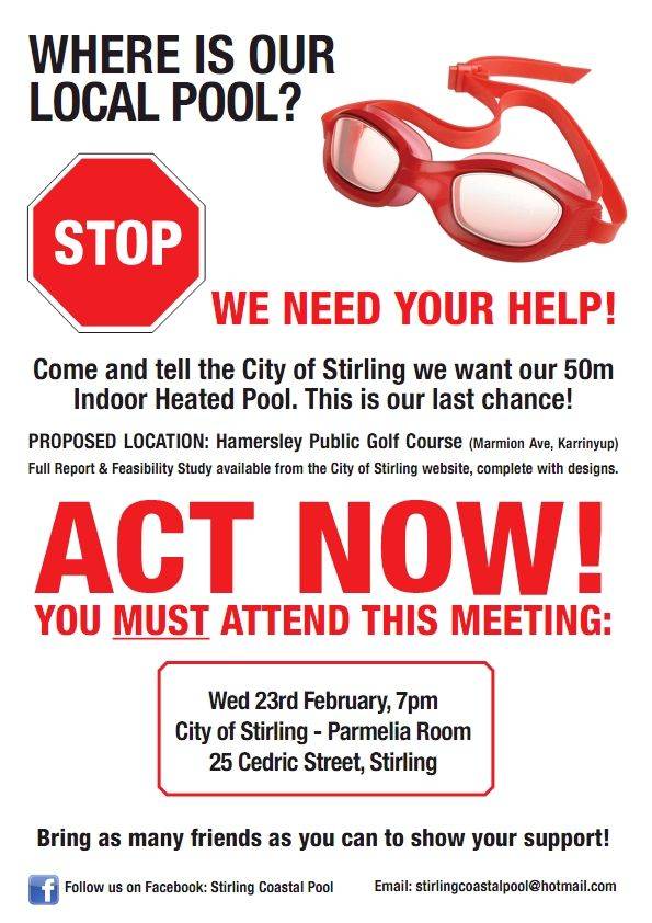 Proposed Hamersley Golf Course Public Aquatic Center