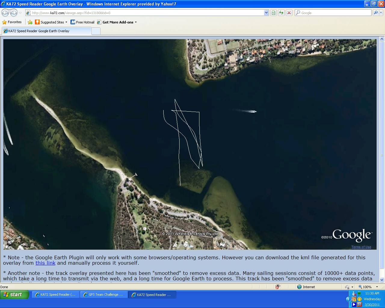 gps track 30 mar
