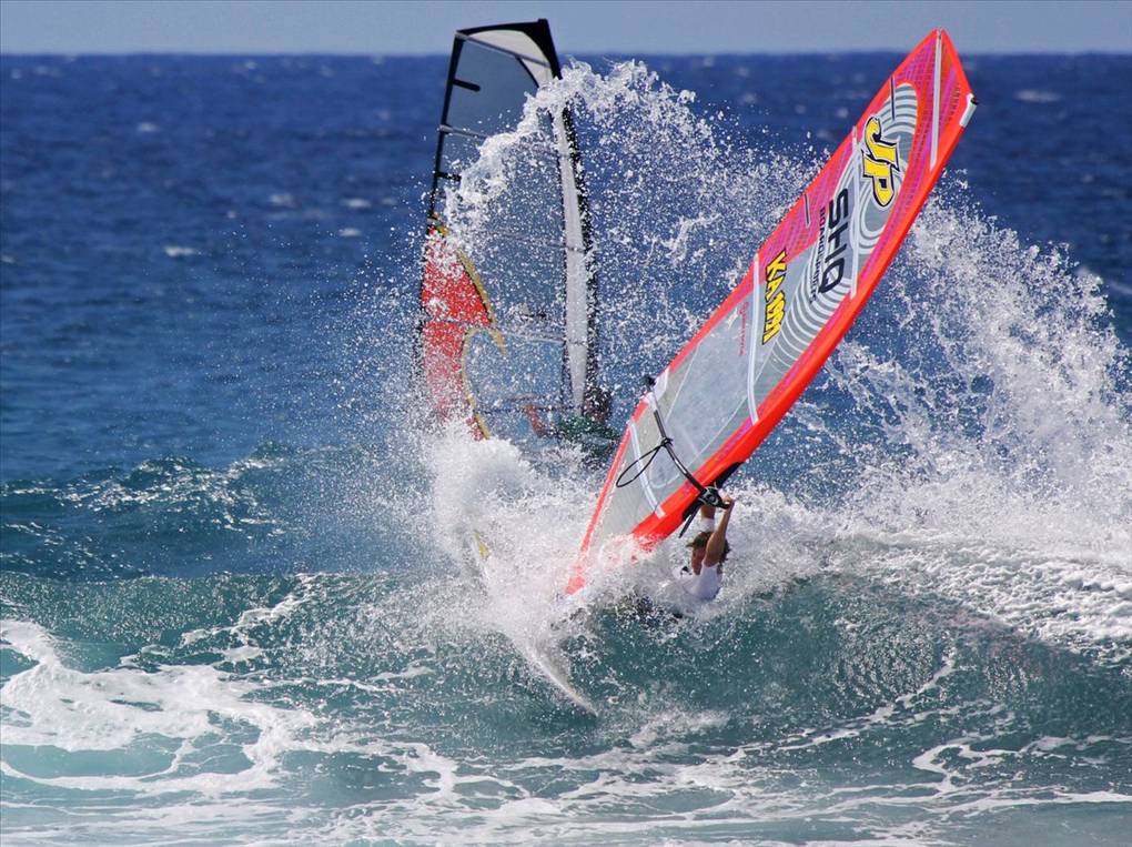 small swell and light winds so far