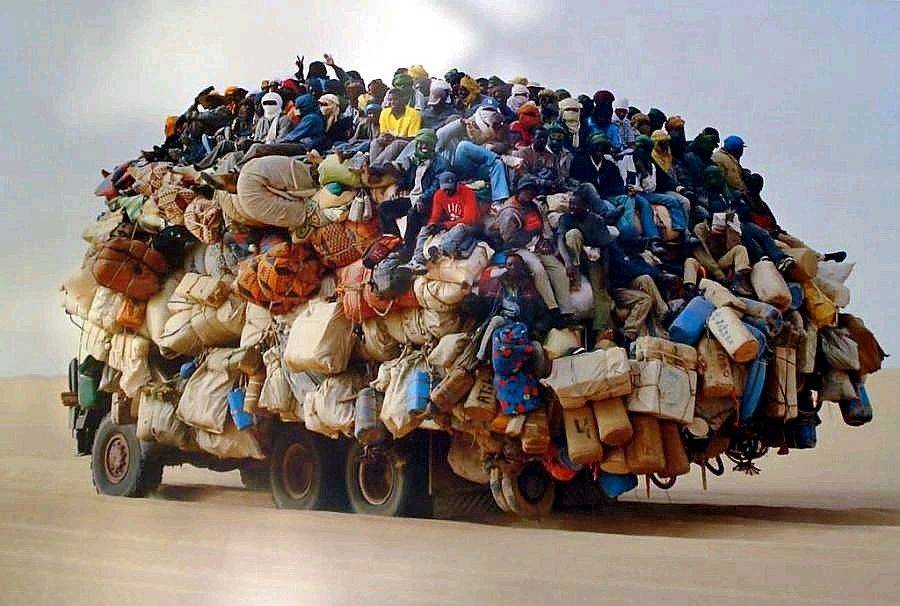 overloaded truck
