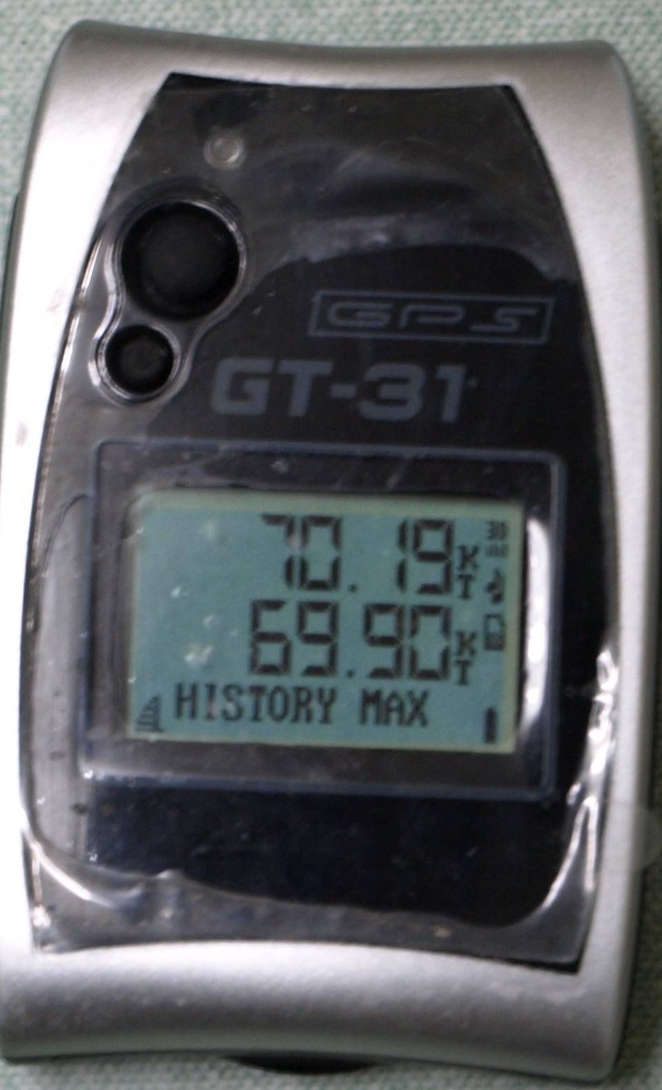 GT31 top speed over the front