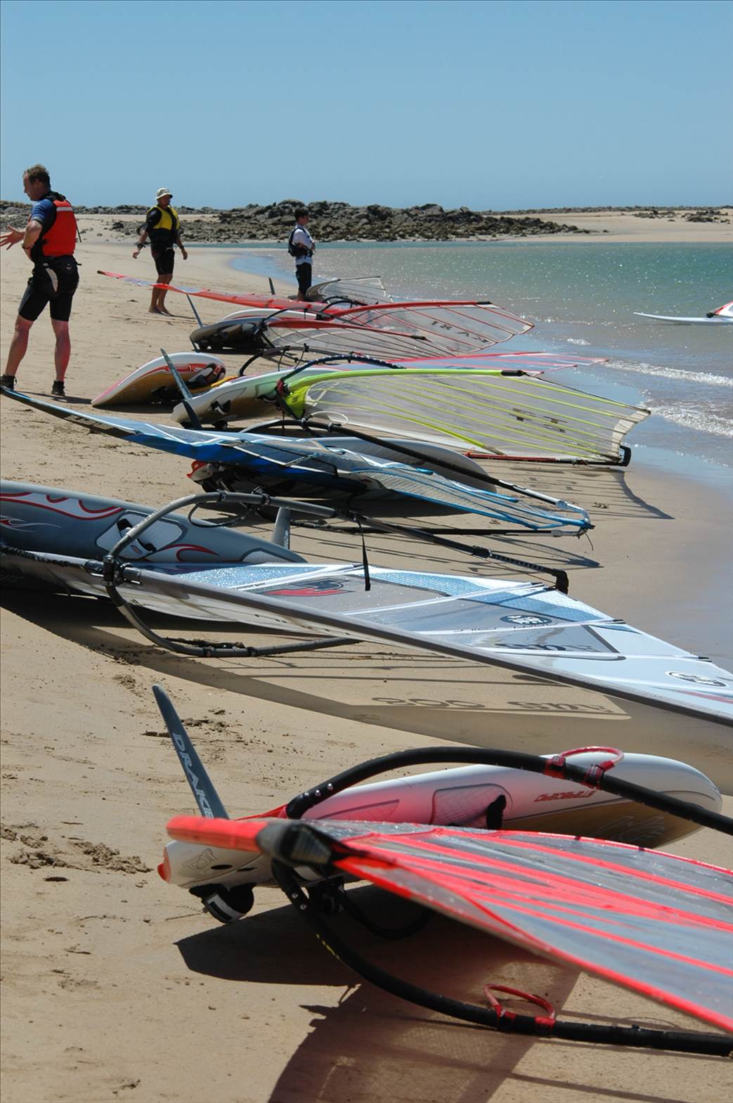 boards on beach