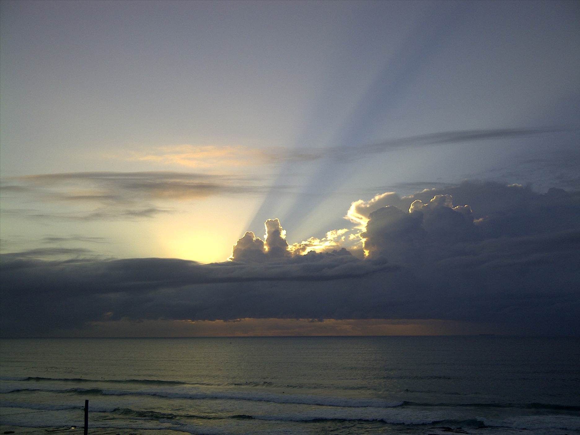 Sunrise over Merewether Beach 30th March 12