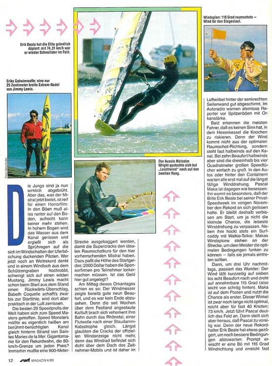 German Surfmagazine April 1989