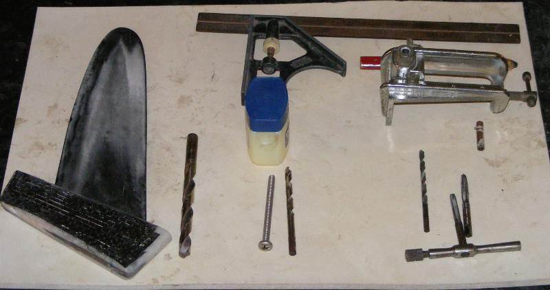 bolt holes set up.