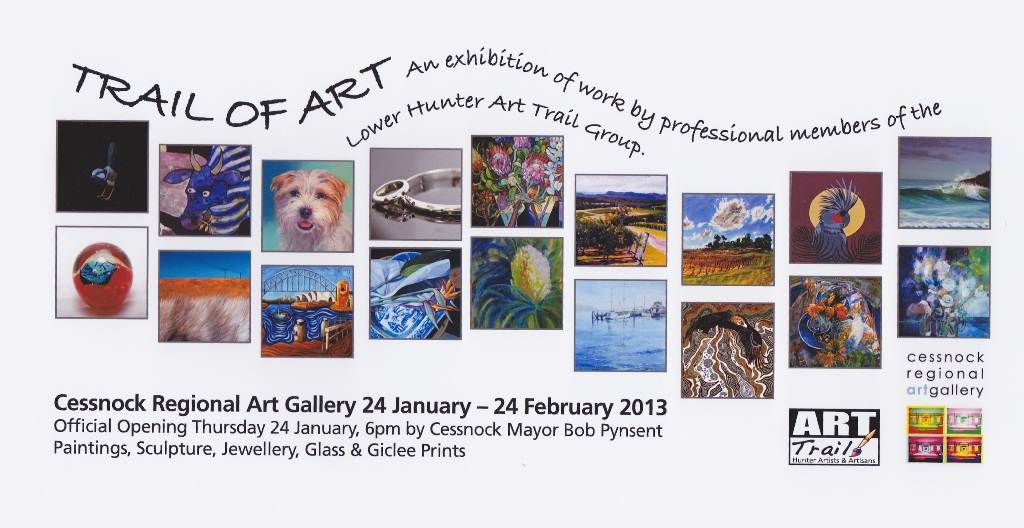 I will be having an exhibition of my work at Cessnock Regional Gallery Jan24th- Feb 24th 2013