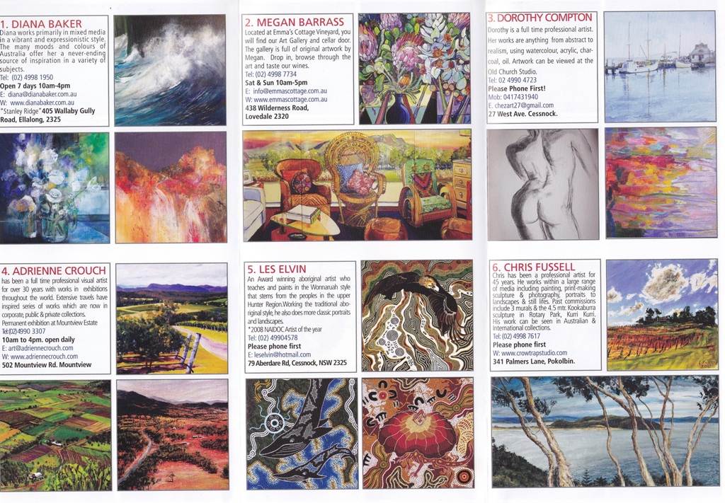 Lower Hunter Art trail members