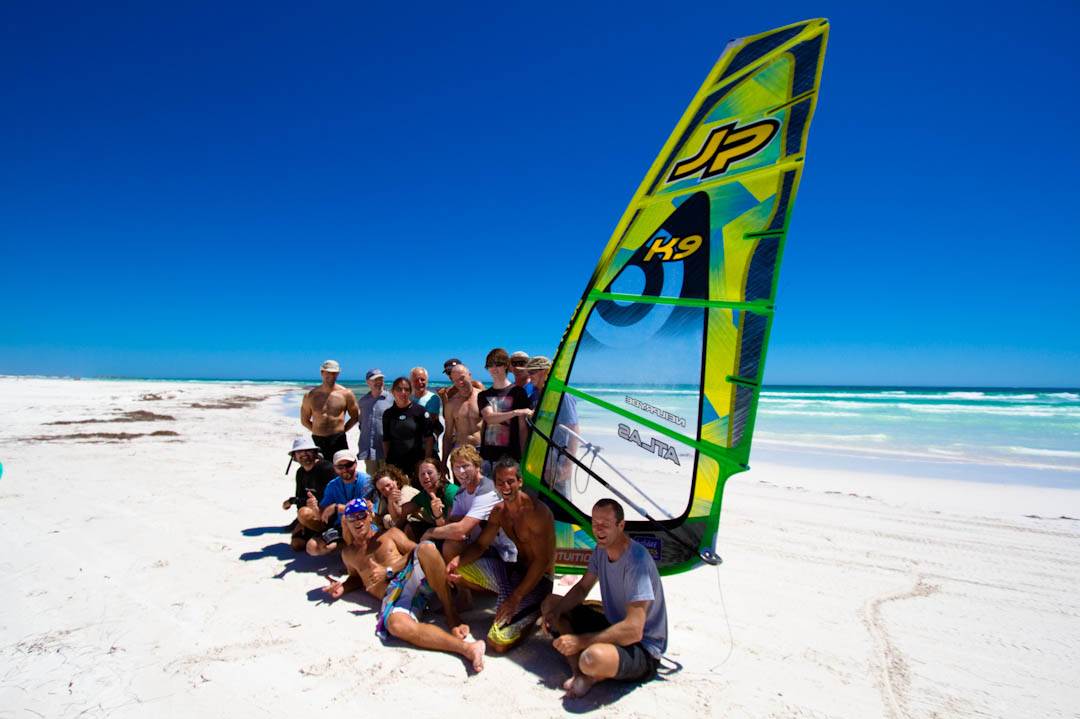 Aussies from the INtuition Windsurfing courses, January 2012