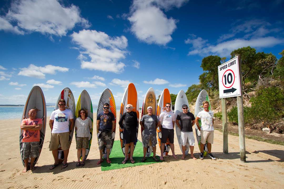 Aussies from the INtuition Windsurfing courses, January 2012