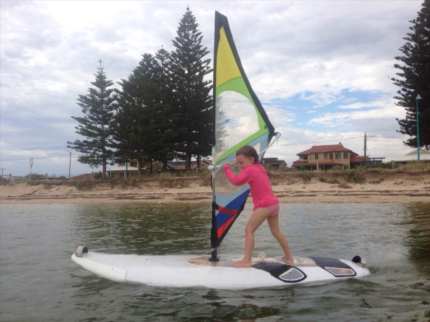 Just turned 4 and windsurfing - Elyssa