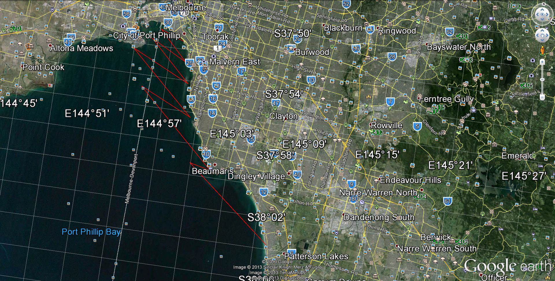 Port philip Bay downwind 2