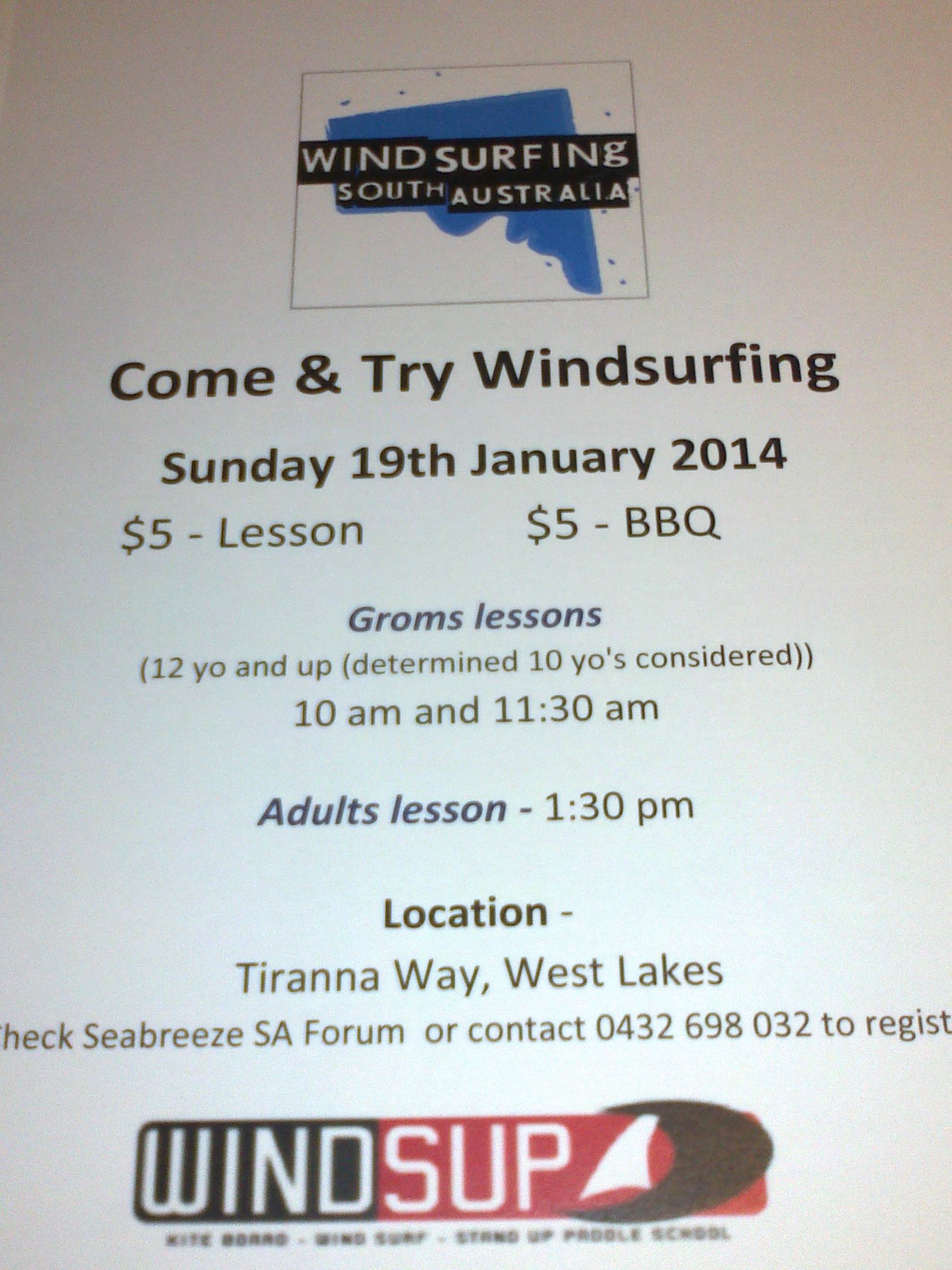 Come n Try Windsurfing 2014