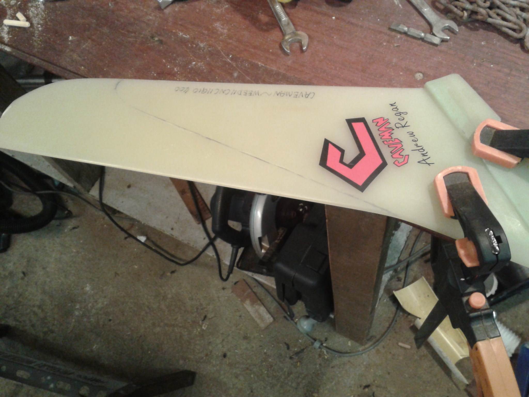 Fin before cut