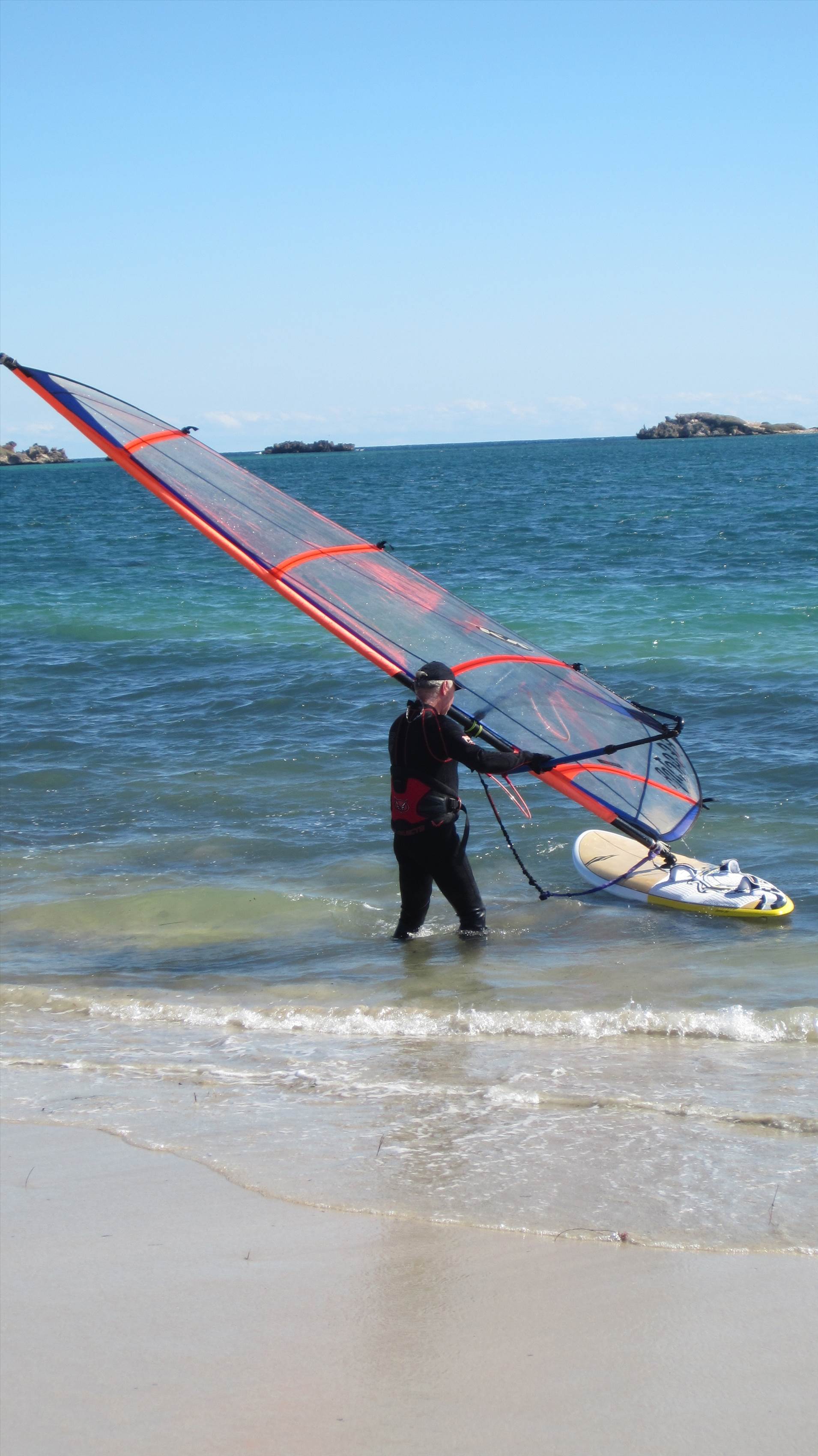 First run on Naish Nitrix at Safety Bay (need a weed fin next time)
