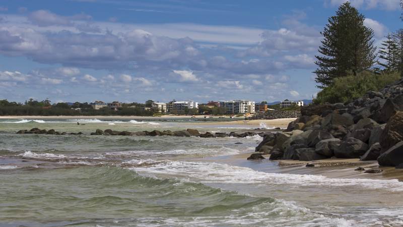 caloundra bar in a westerly