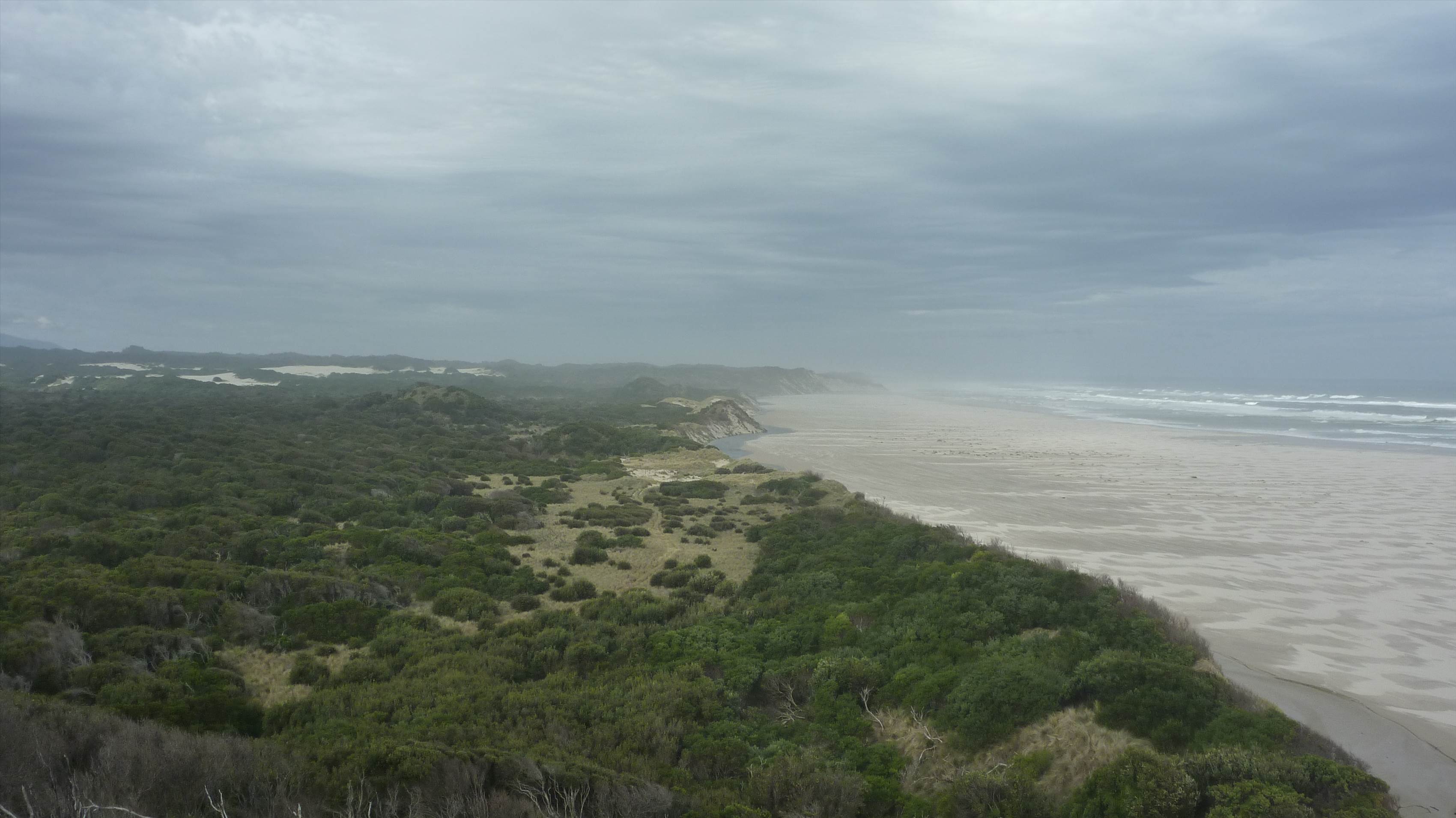 looking south at what is left