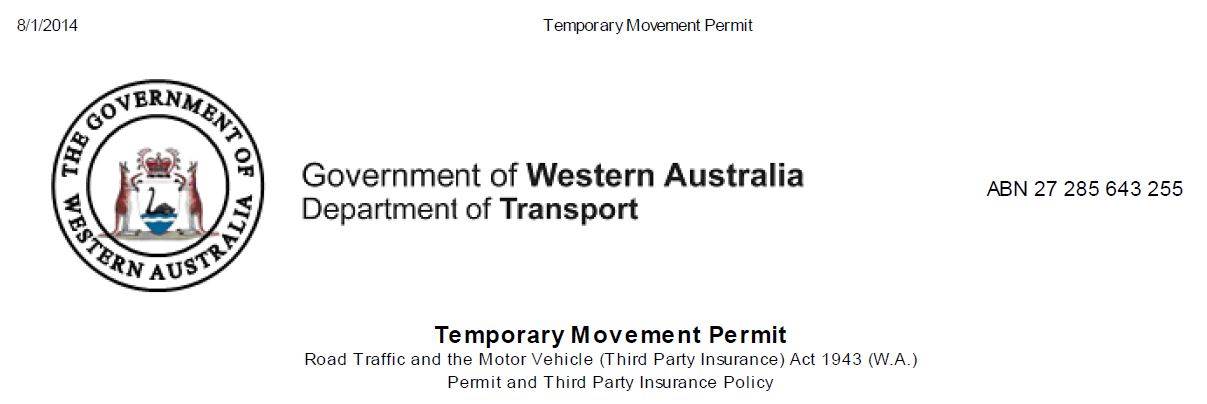 temp permit