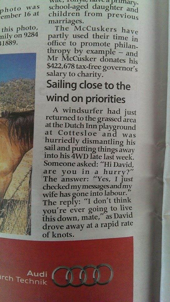 Newspaper article