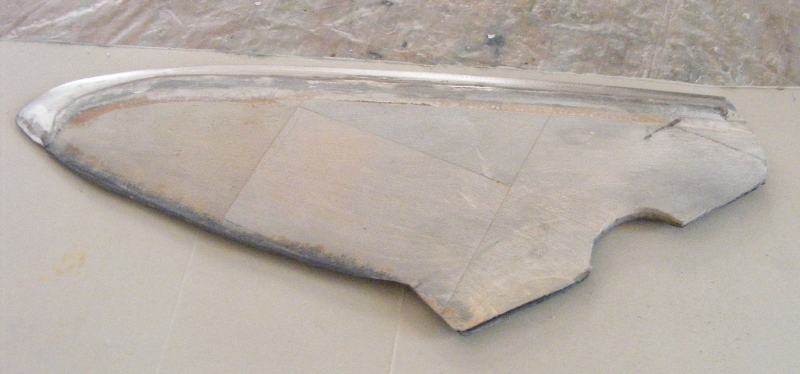 stainless bonded to balsa fin