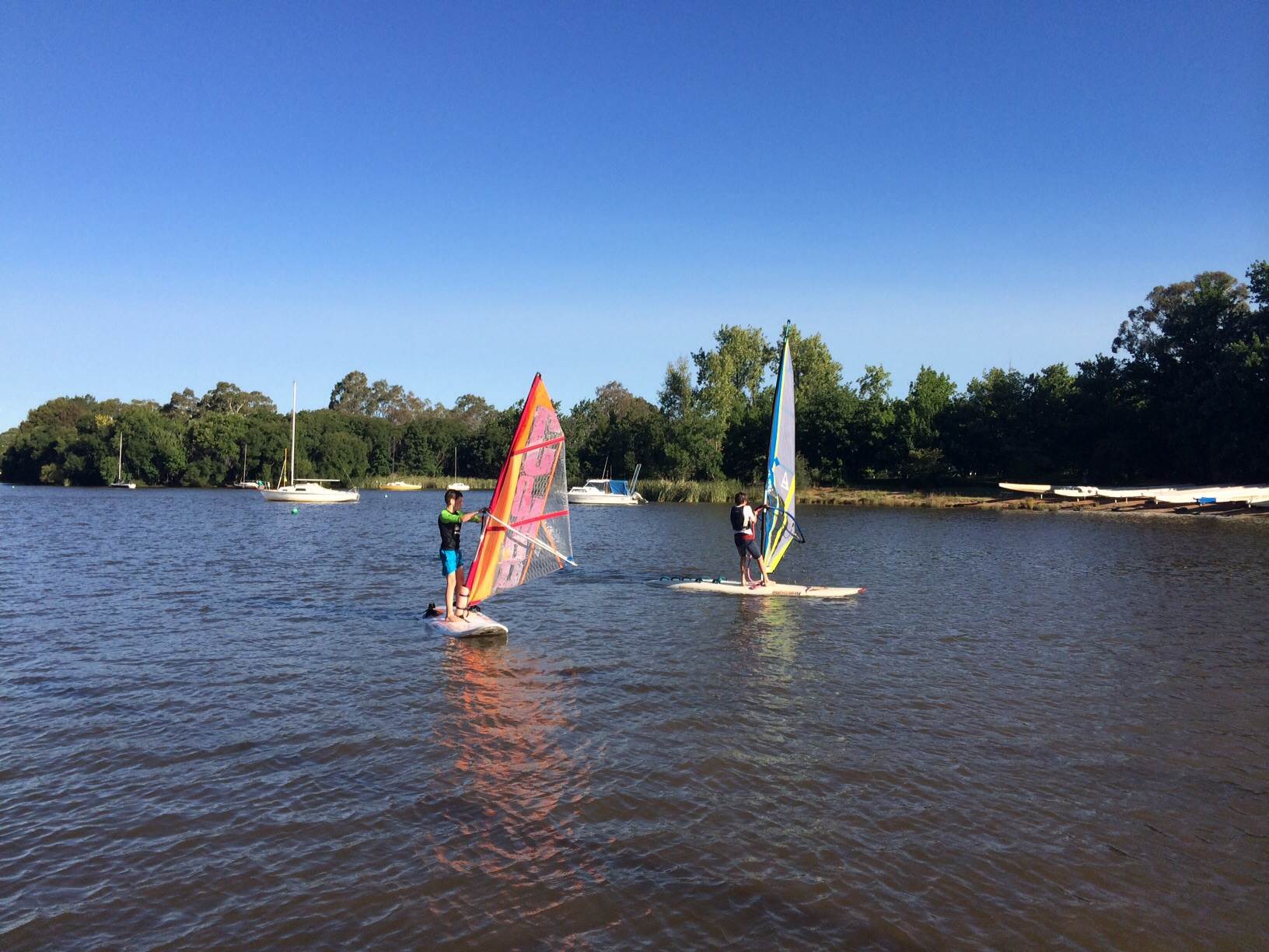 Kids having a crack in Canberra