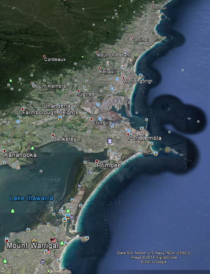 sandon to warilla