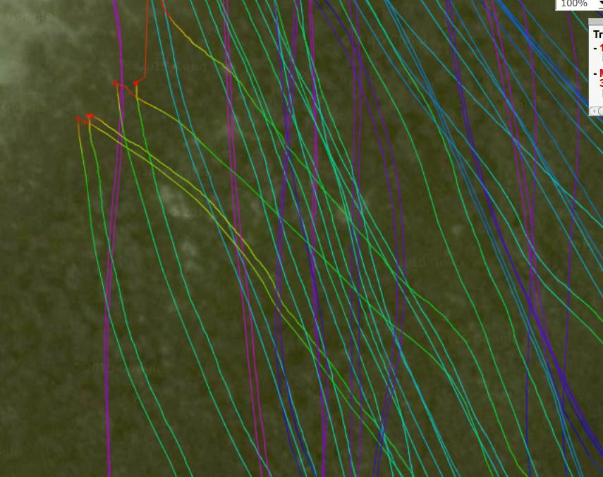 coloured tracks