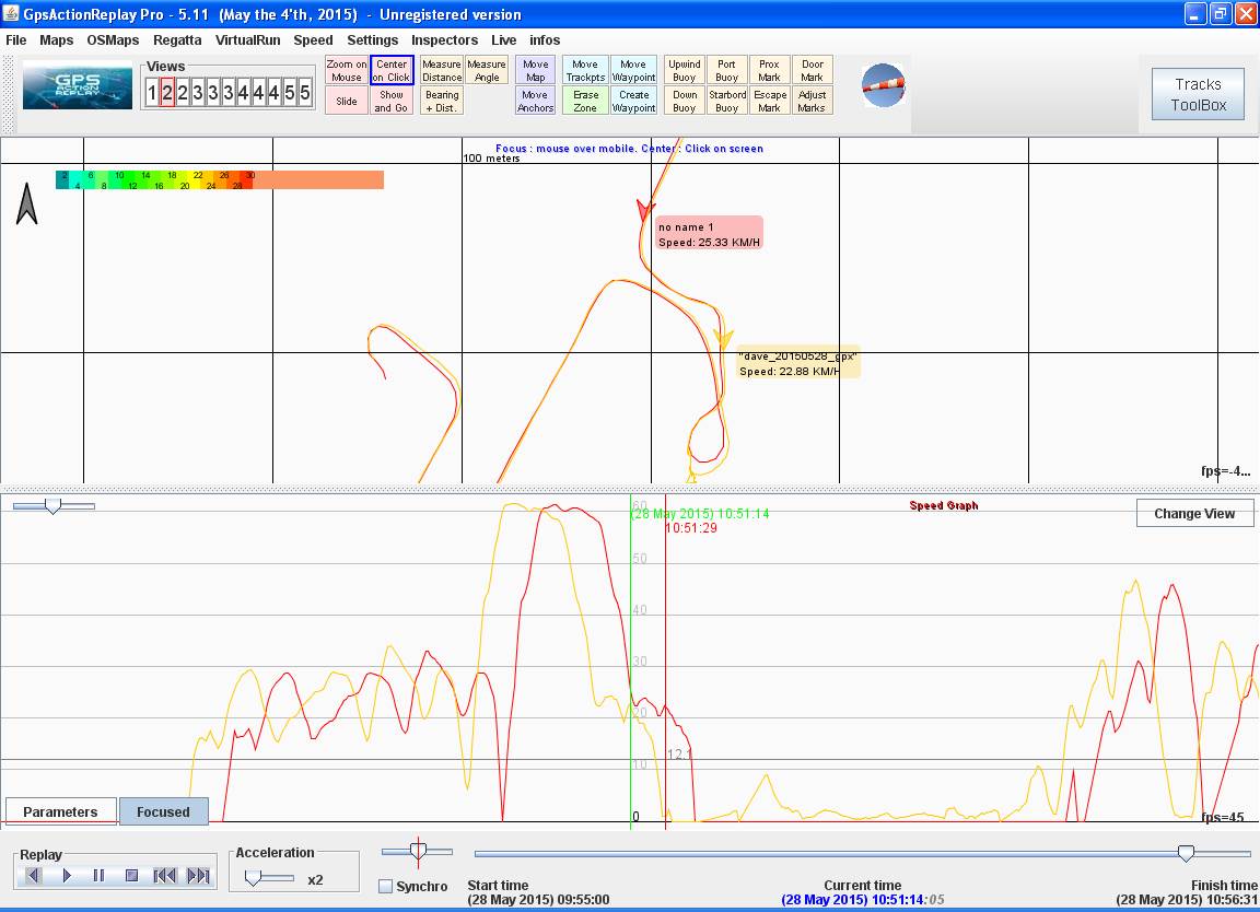 canmore timestamp on file 15 sec later than locosys