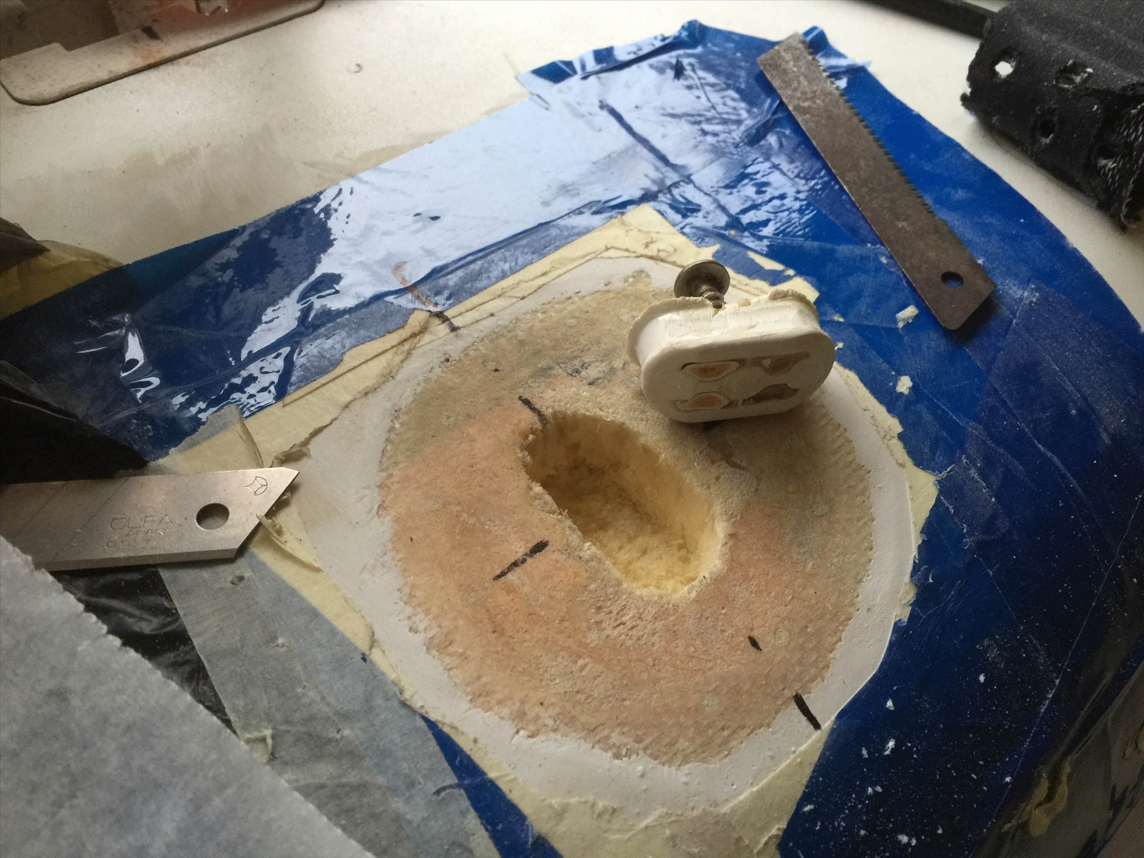 F2 Lightning foot plug repair