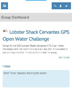 Lobster shack Cervantes gps windsurf challenge 2021