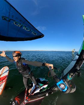 Early Spring day at the end of Winter 2022 with a lot of sails and wings out