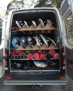 windsurf van racks