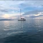 Yacht sea sun