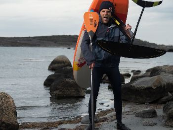 Casper Steinfath foils 128km - Foiling News