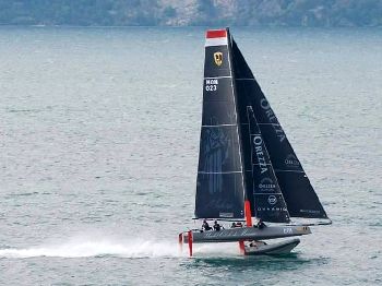Foiling Catamaran Slices RIB in half! - Sailing News