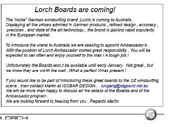 Lorch Boards are coming! - Windsurfing News
