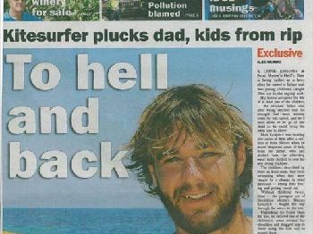 Kitesurfer saves drowning family - Kitesurfing News
