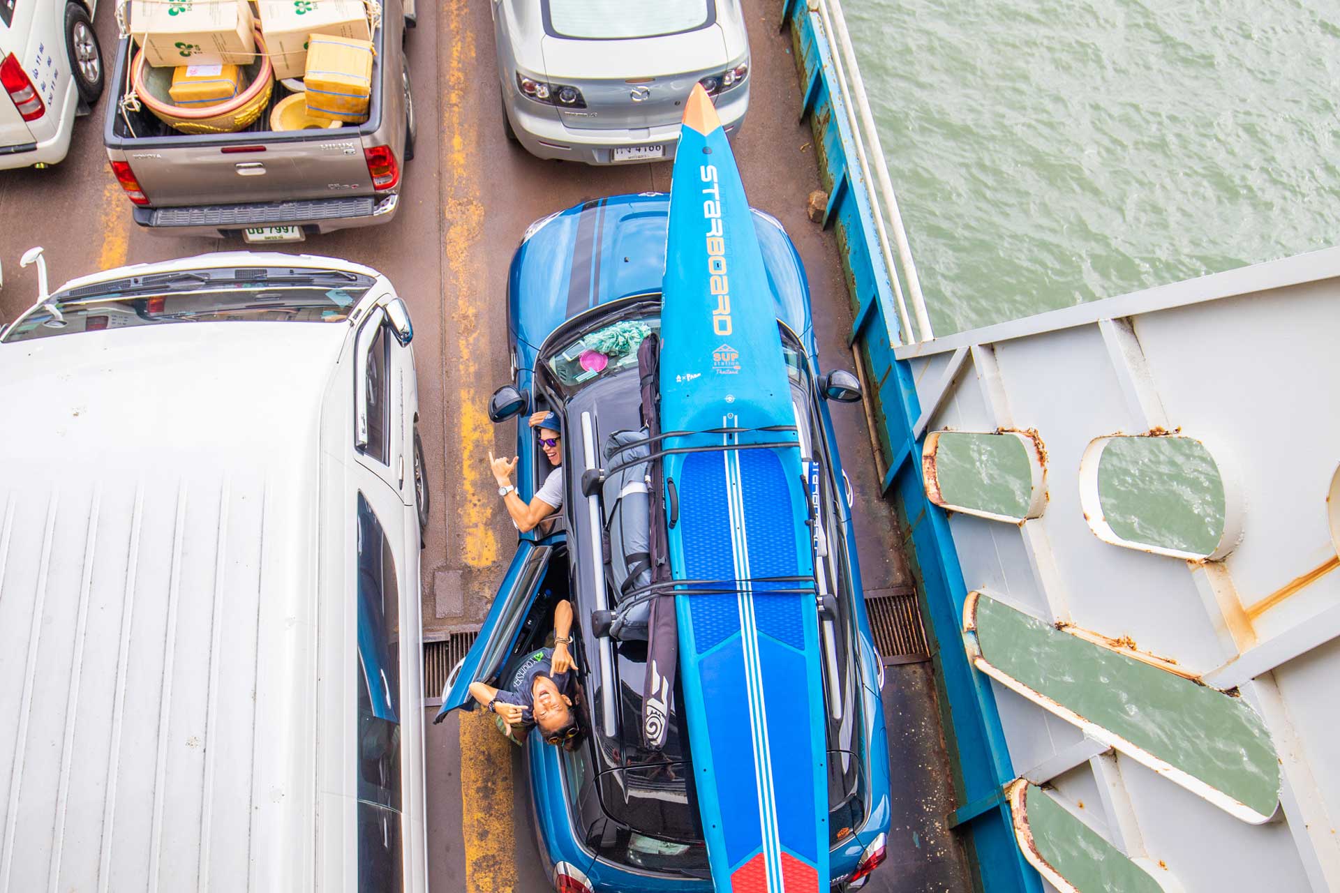 Starboard-SUP-Koh-Chang-Lost-in-Paradise-Again-with-Daniel-Hasulyo-3-ferry-ride