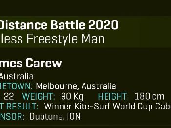 James Carew through to semis in GKA Distance Battle - Kitesurfing News