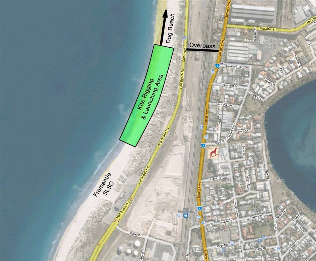 Kitesurfing Zones @ Leighton Beach