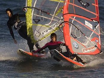The Twins Turn Starboard - Daida and Iballa Moreno have joined Starboard's inter - Windsurfing News
