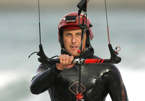 Kitesurfer Louis Tapper
