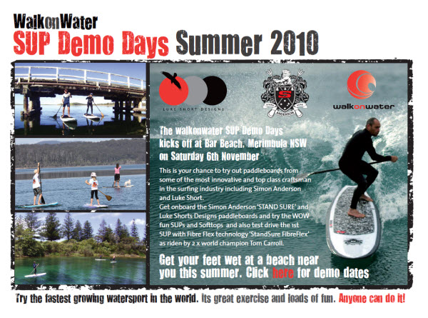 Walk On Water Stand Up Paddle Demo Tour - featuring Simon Anderson Surfboards
