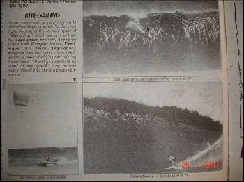 Beginning of Kitesurfing from old Tracks Magazine - Kitesurfing News