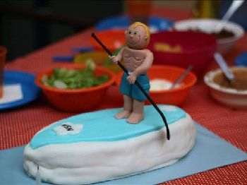 Happy Birthday to you! A SUP themed cake for two! - Stand Up Paddle News