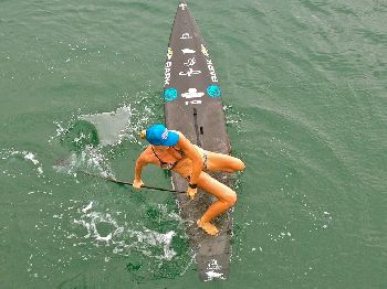 Candice Appleby doing a little freestyle for fun - Stand Up Paddle News