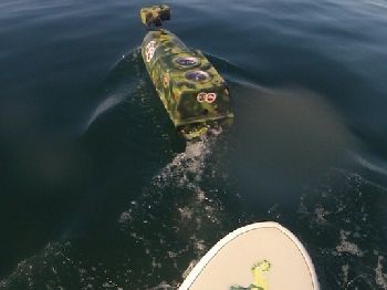 Stand Up Paddler discovers camouflage drone while paddling - Stand Up Paddle News